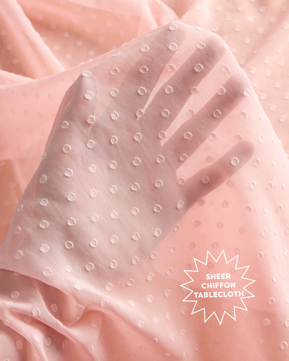 Tea Party Tablecloth - sheer polka dot tablecloth