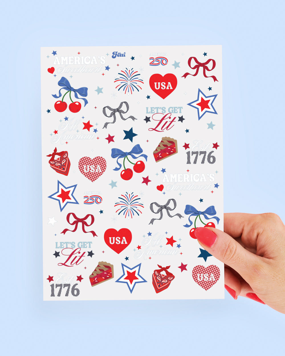 America 250 Tattoos - 60 temporary tattoos