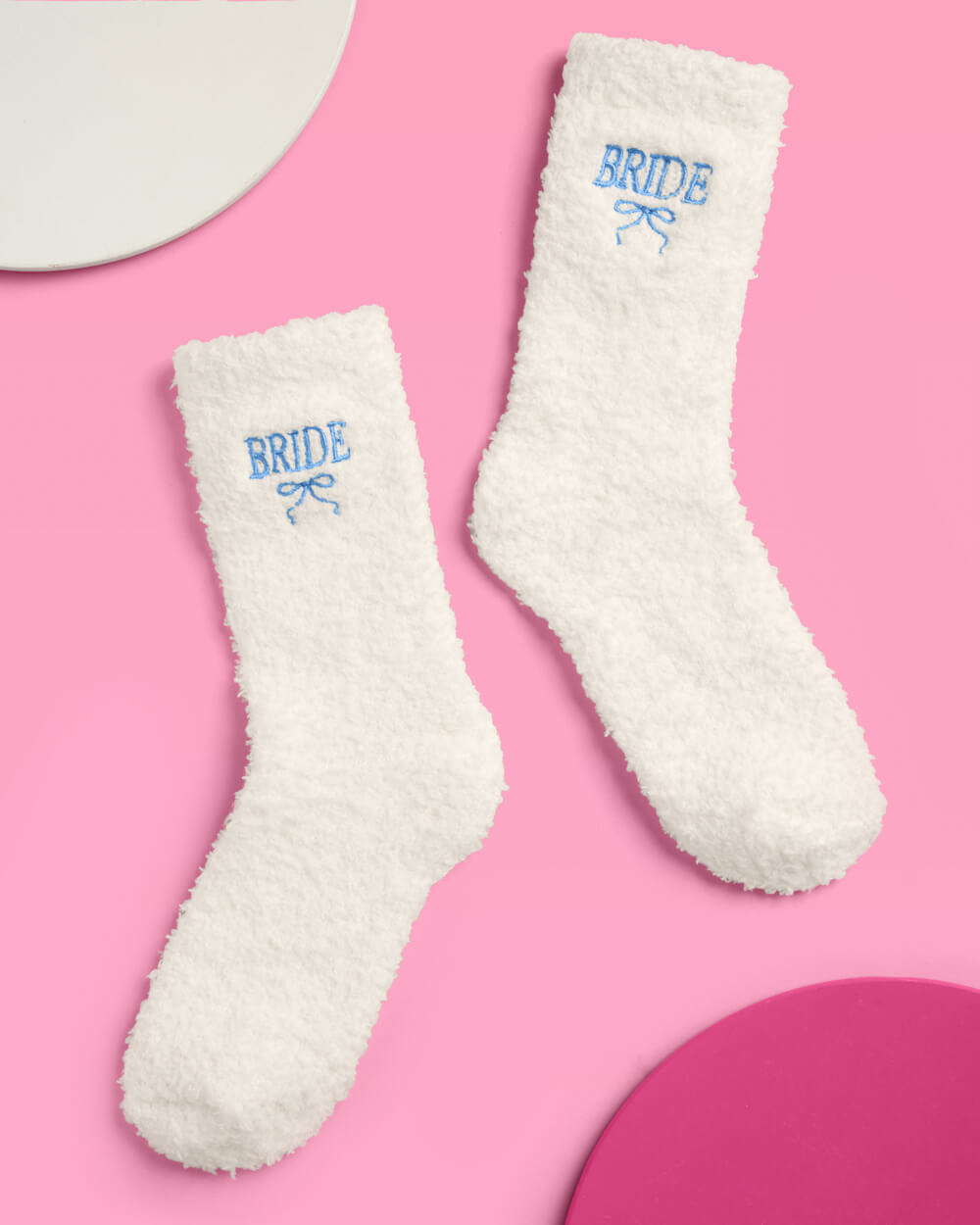 Bride Cloud Socks - fuzzy ivory socks