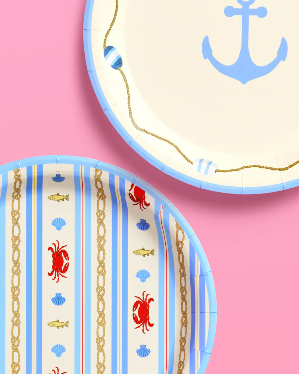 Nautical Plates - 24 paper plates