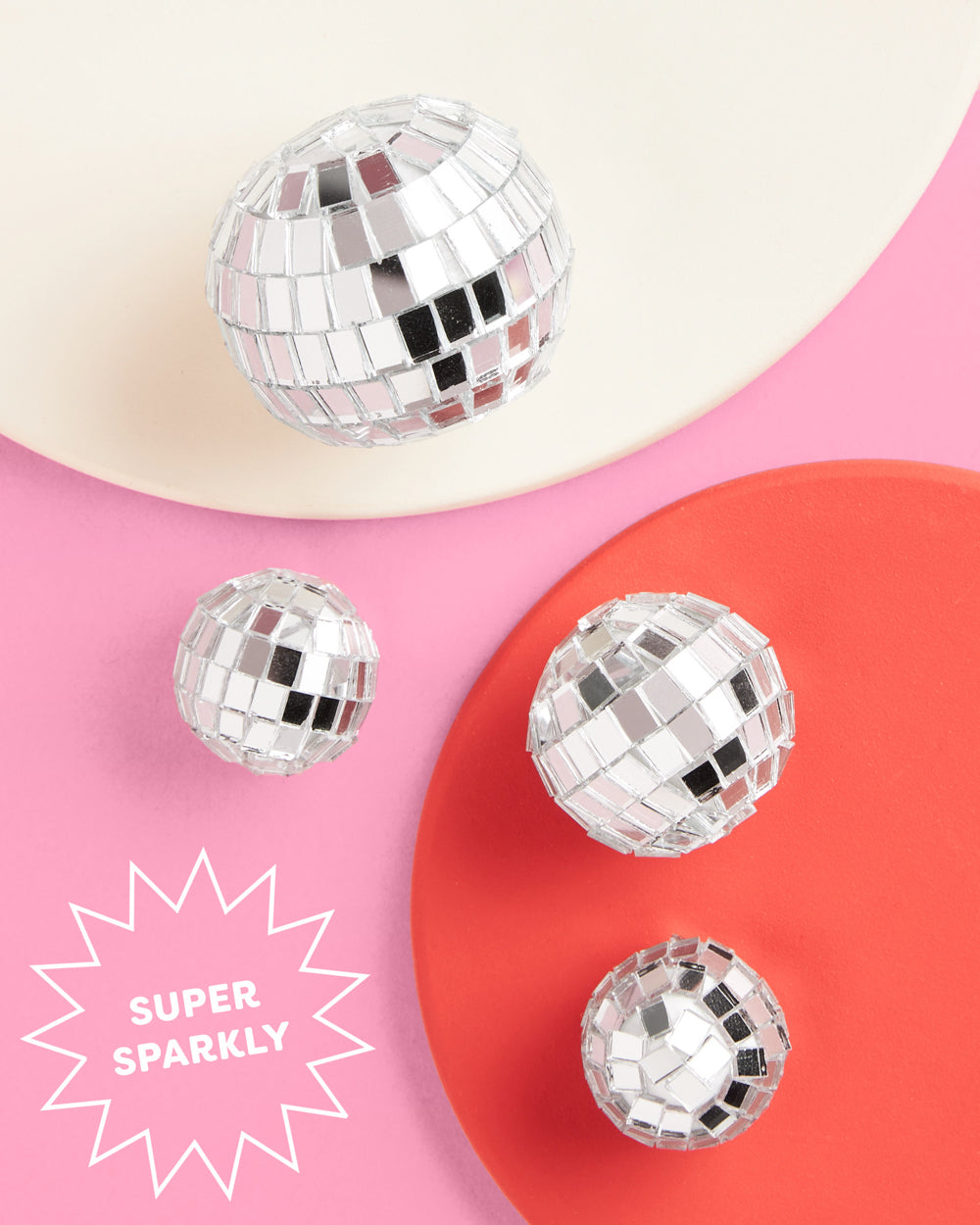 Hoedown Disco Topper - mirrored cake topper set