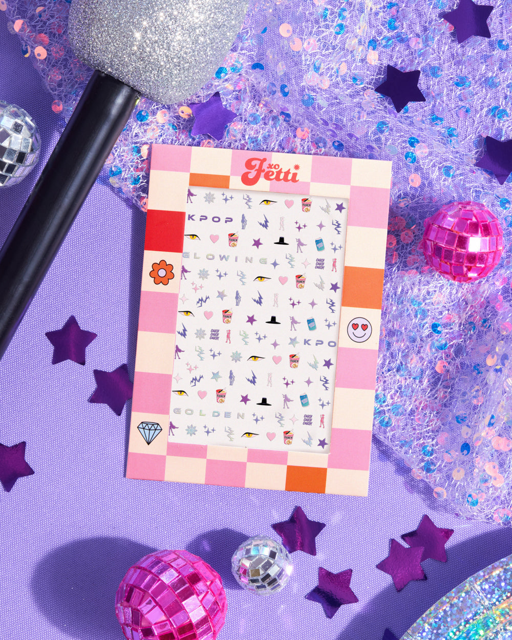 Kpop Nail Stickers - 4 sheet set