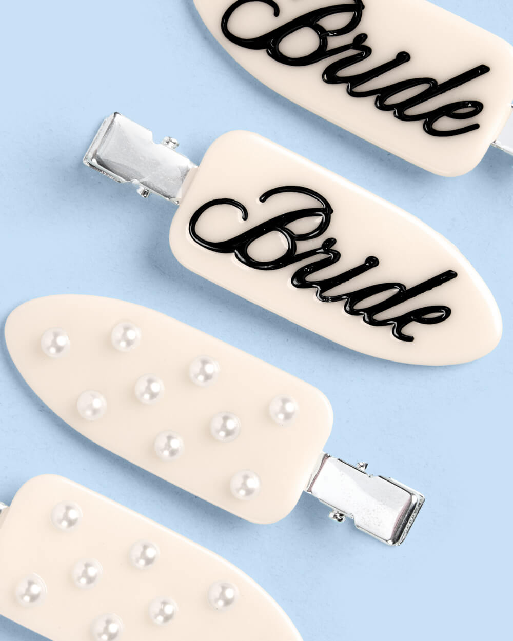 Bride Beauty Clips - 4 pc ivory hair clip set