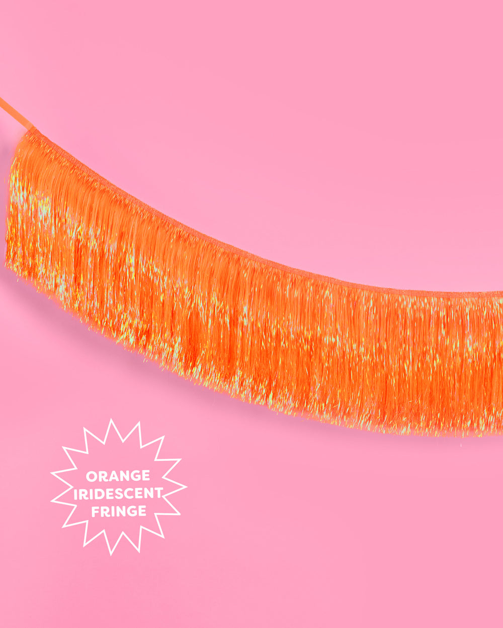 Showgirl Fringe Banner - iridescent banner