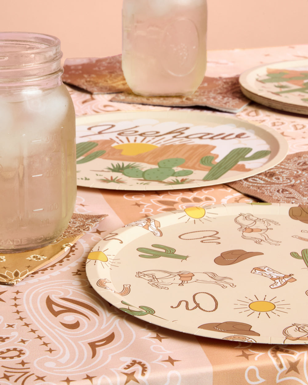 Wild Wild West Plates - 24 paper plates