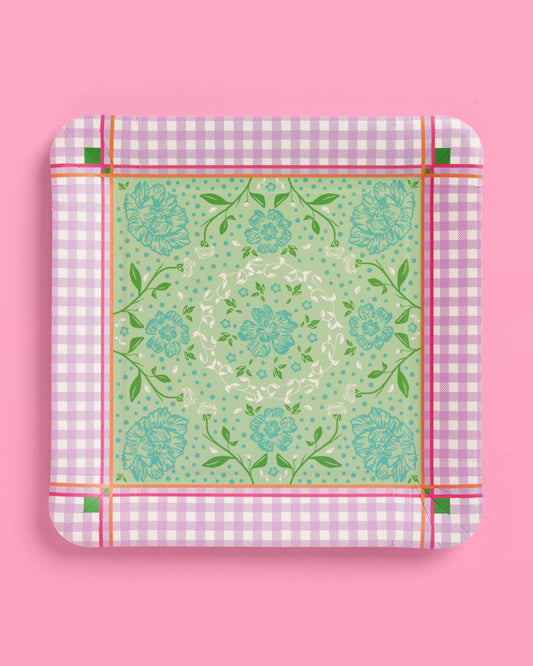 Mahjong Party Plates - 24 paper plates