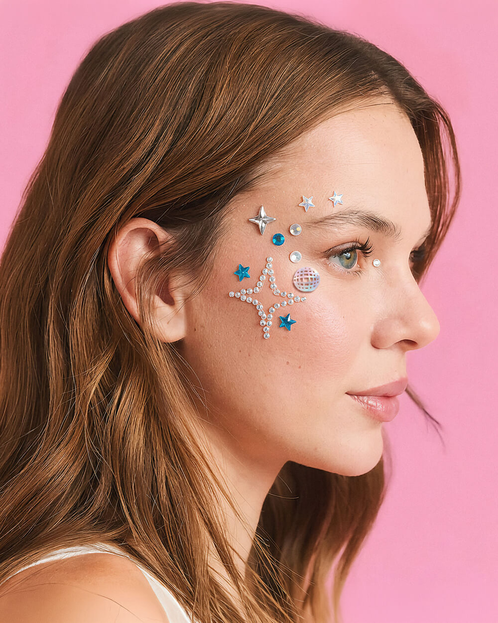 Disco Ball Face Gems - 98 pc face gem set