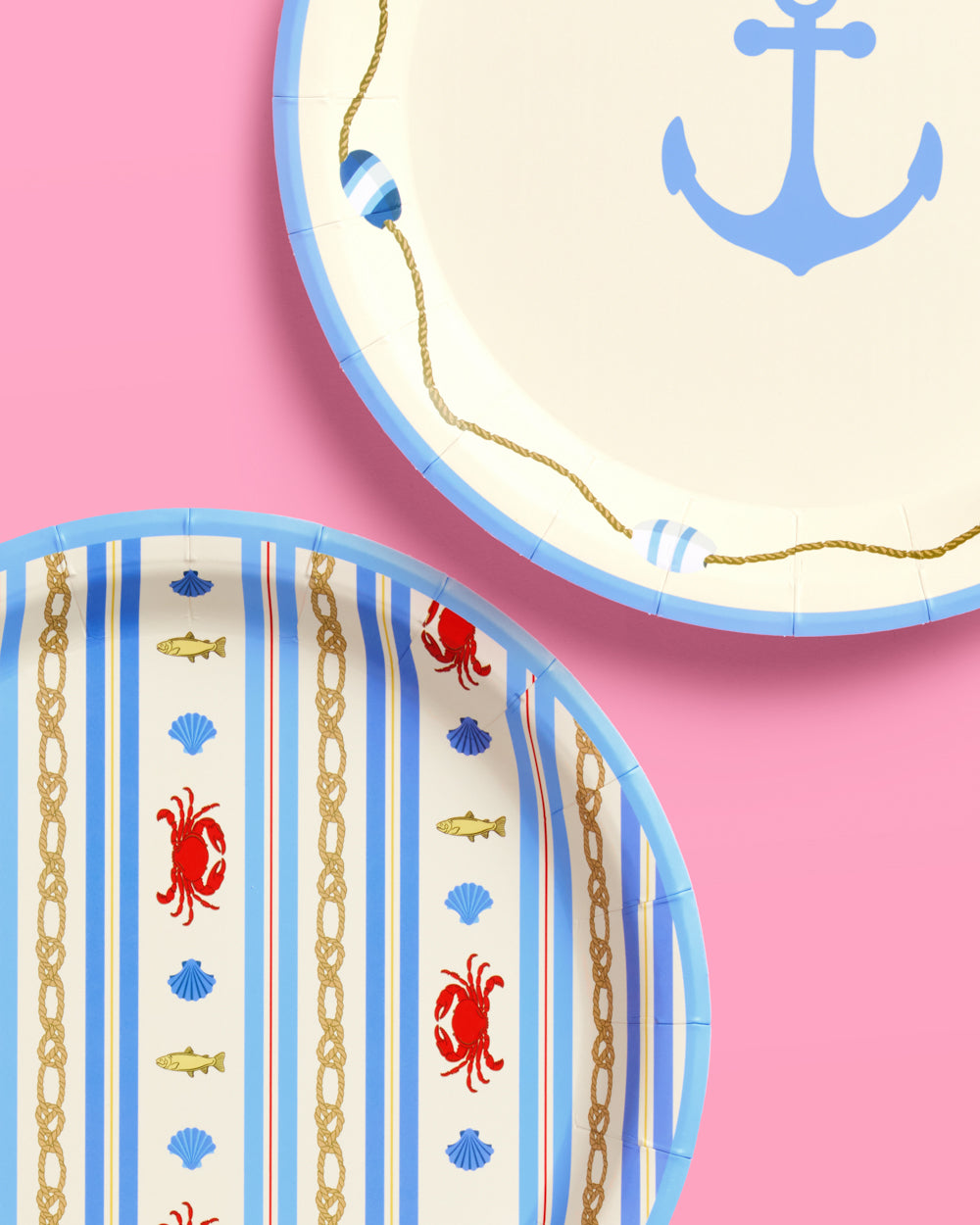 Nautical Plates - 24 paper plates
