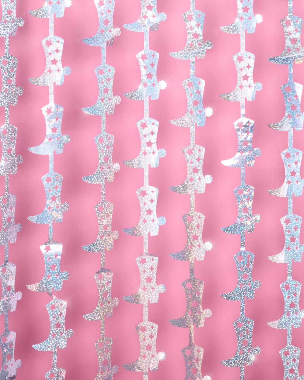 Hoedown Curtain - iridescent foil curtain
