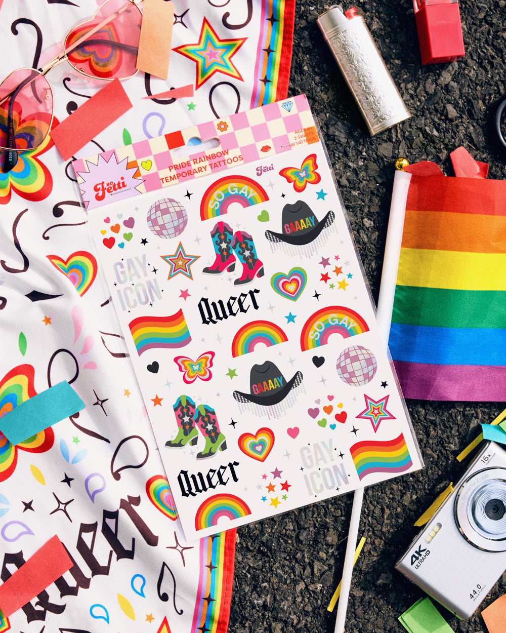 Gay Icon Tats - 52 temporary tattoos