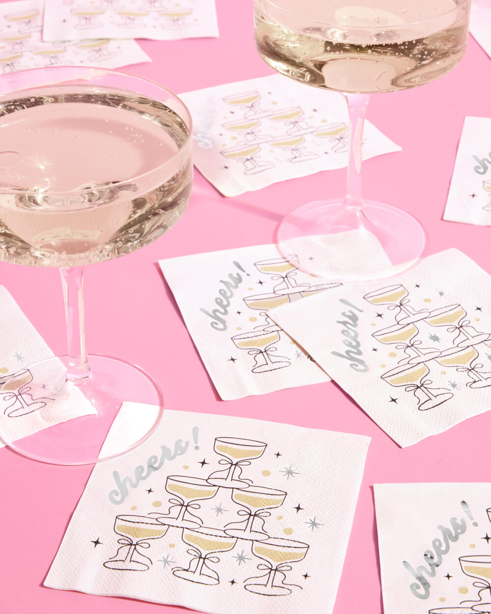 Gold Cheers Napkins - 50 foil napkins
