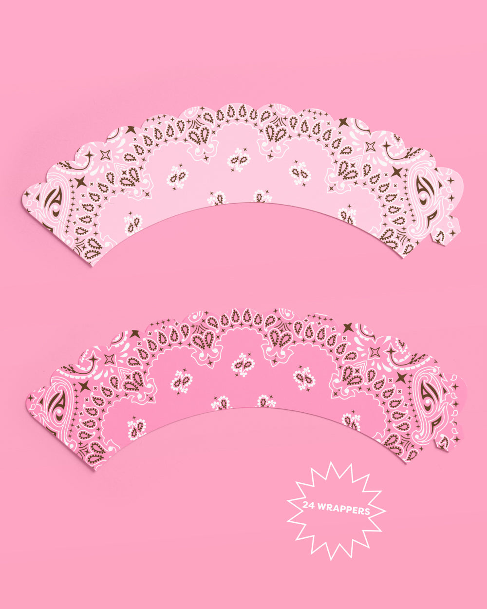 Cowgirl Cupcake Toppers - 24 toppers + sleeves