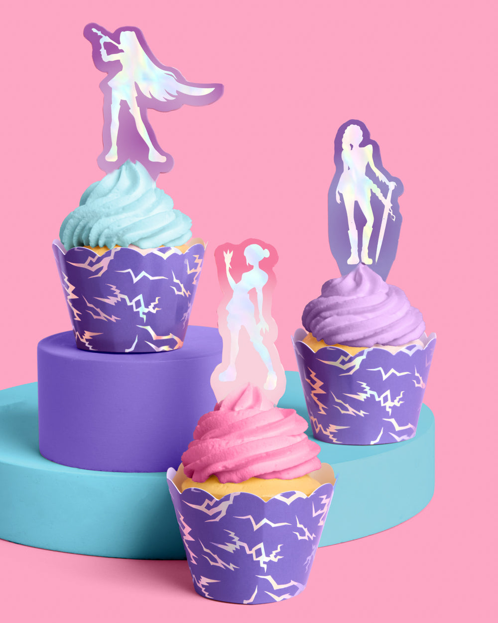 Takedown Cupcake Toppers - 24 pc set