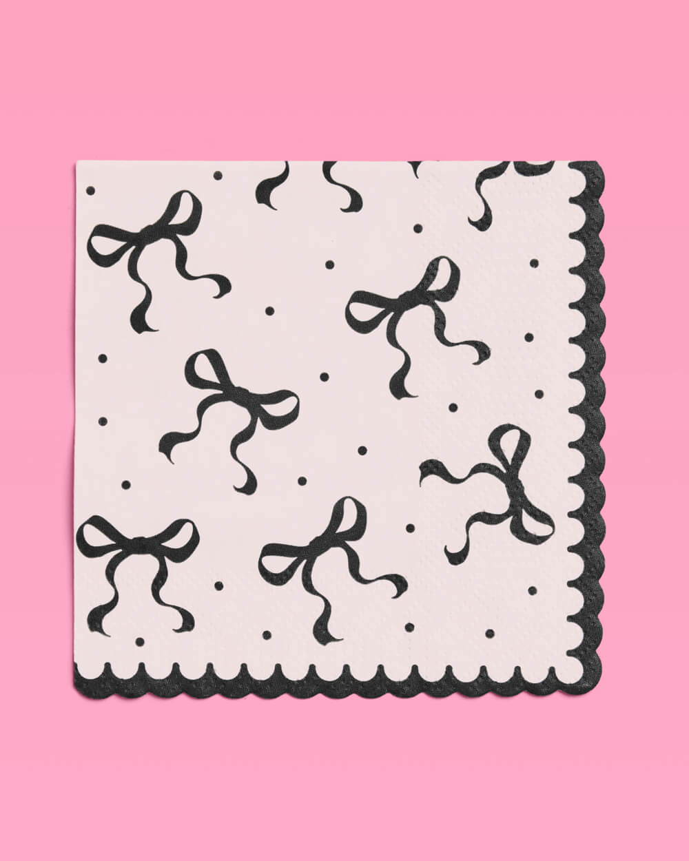 Little Black Bow Bundle - plates, napkins, bday banner