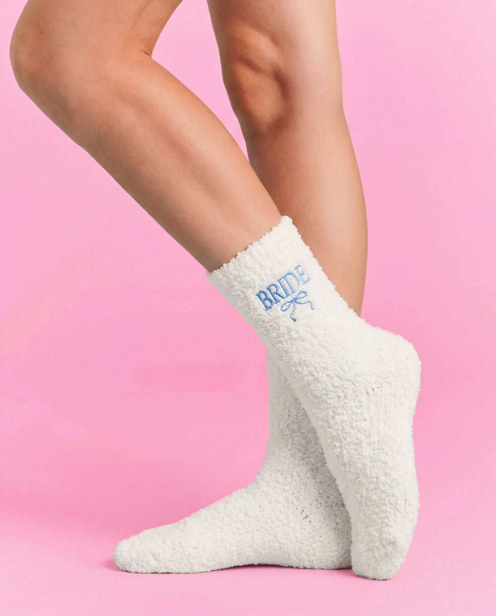 Bride Cloud Socks - fuzzy ivory socks