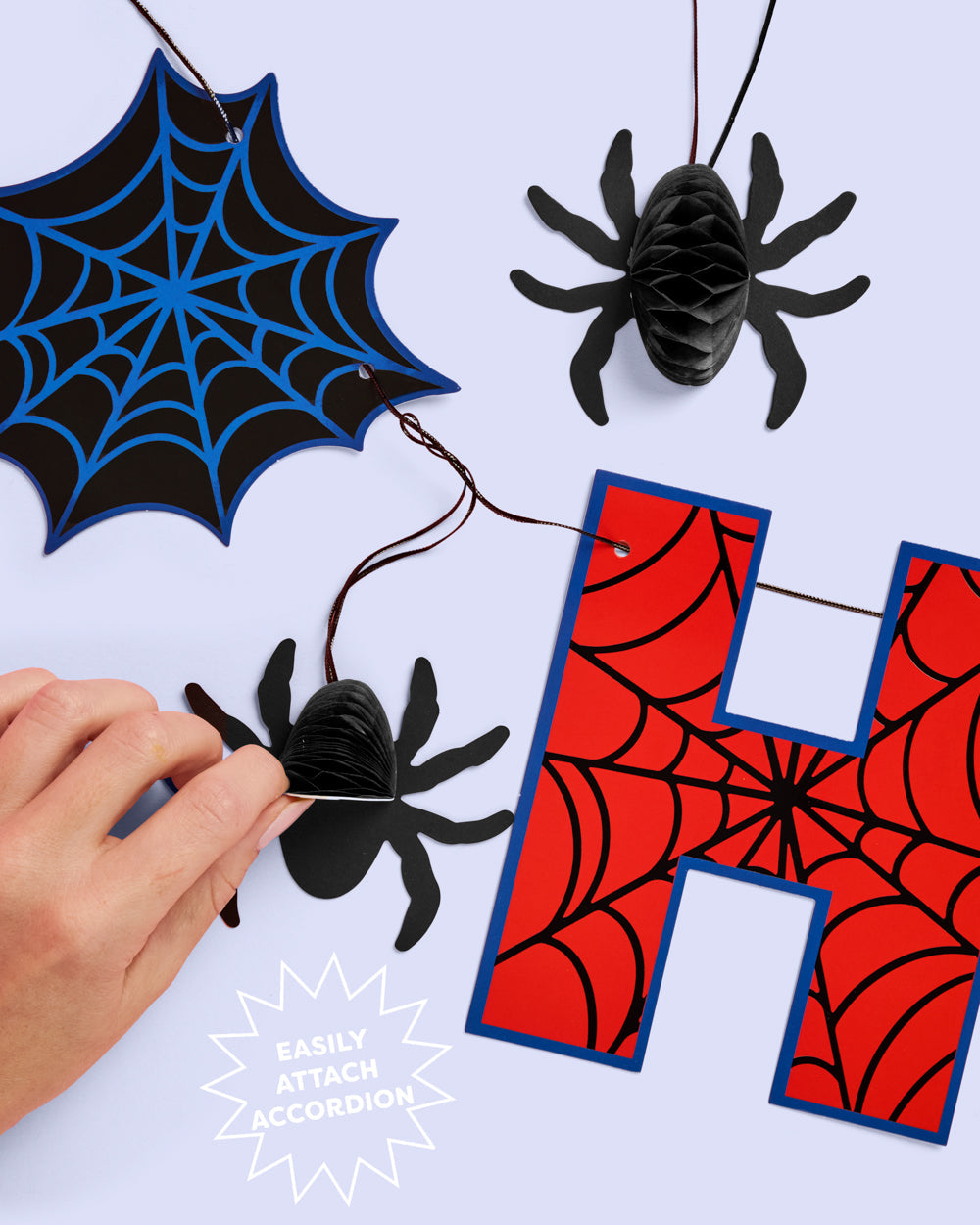 Spider Web 🕸️ Banner - 3D paper banner