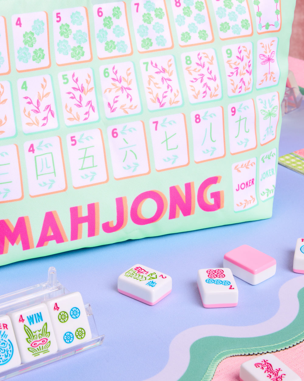 Mahjong Tile Bag - nylon zipper bag