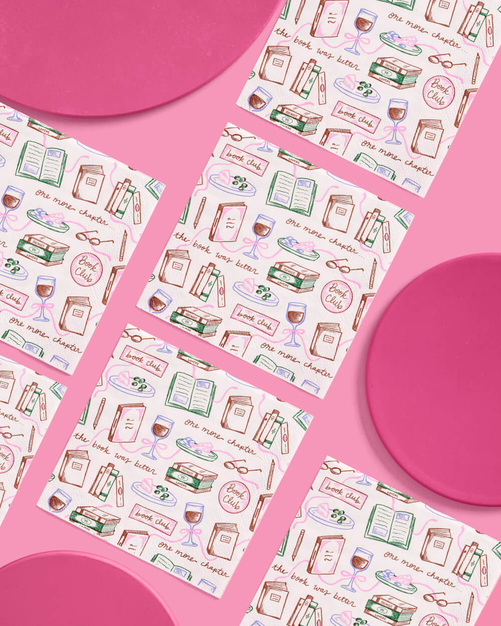 Book Club Napkins - 25 paper napkins