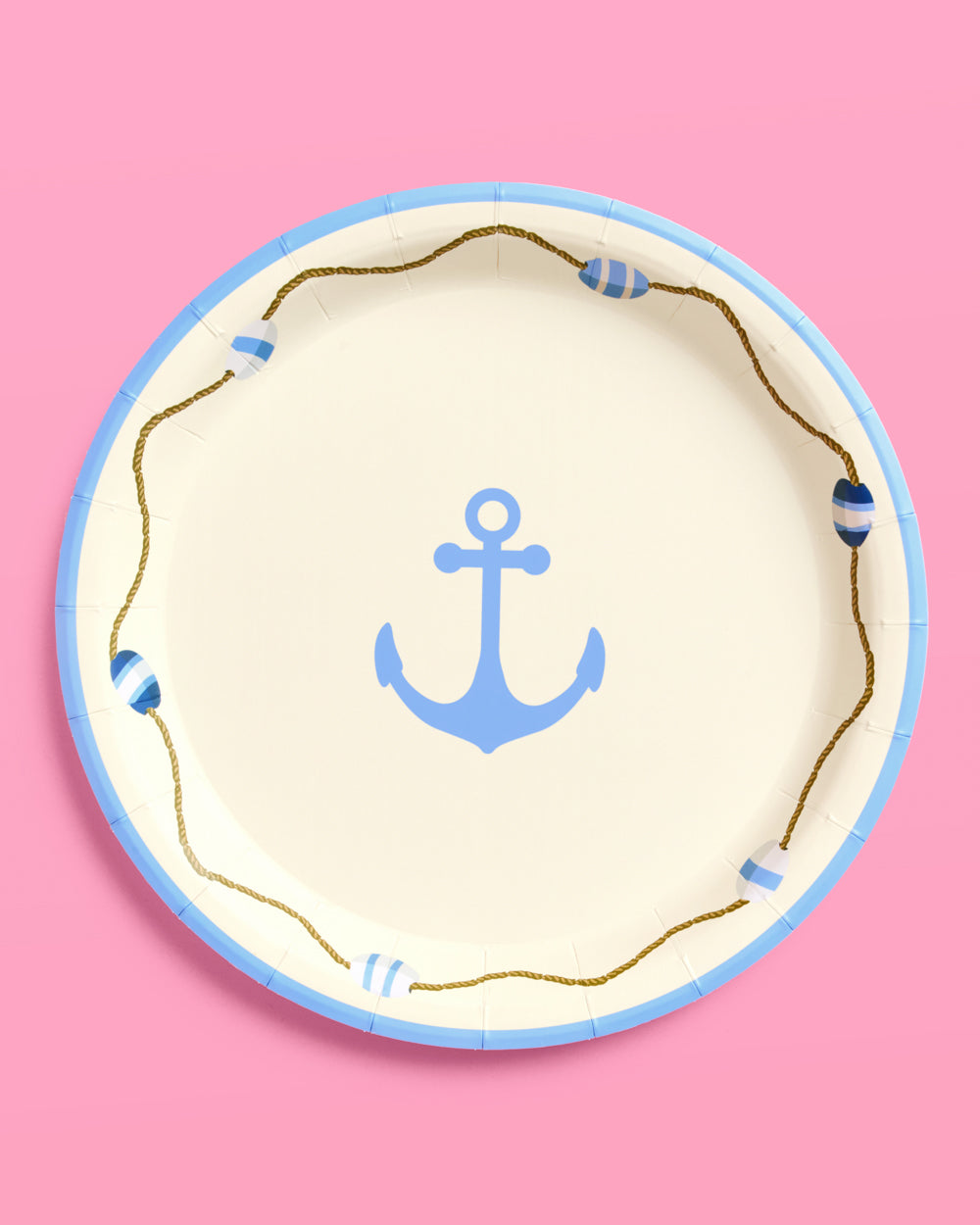 Nautical Plates - 24 paper plates