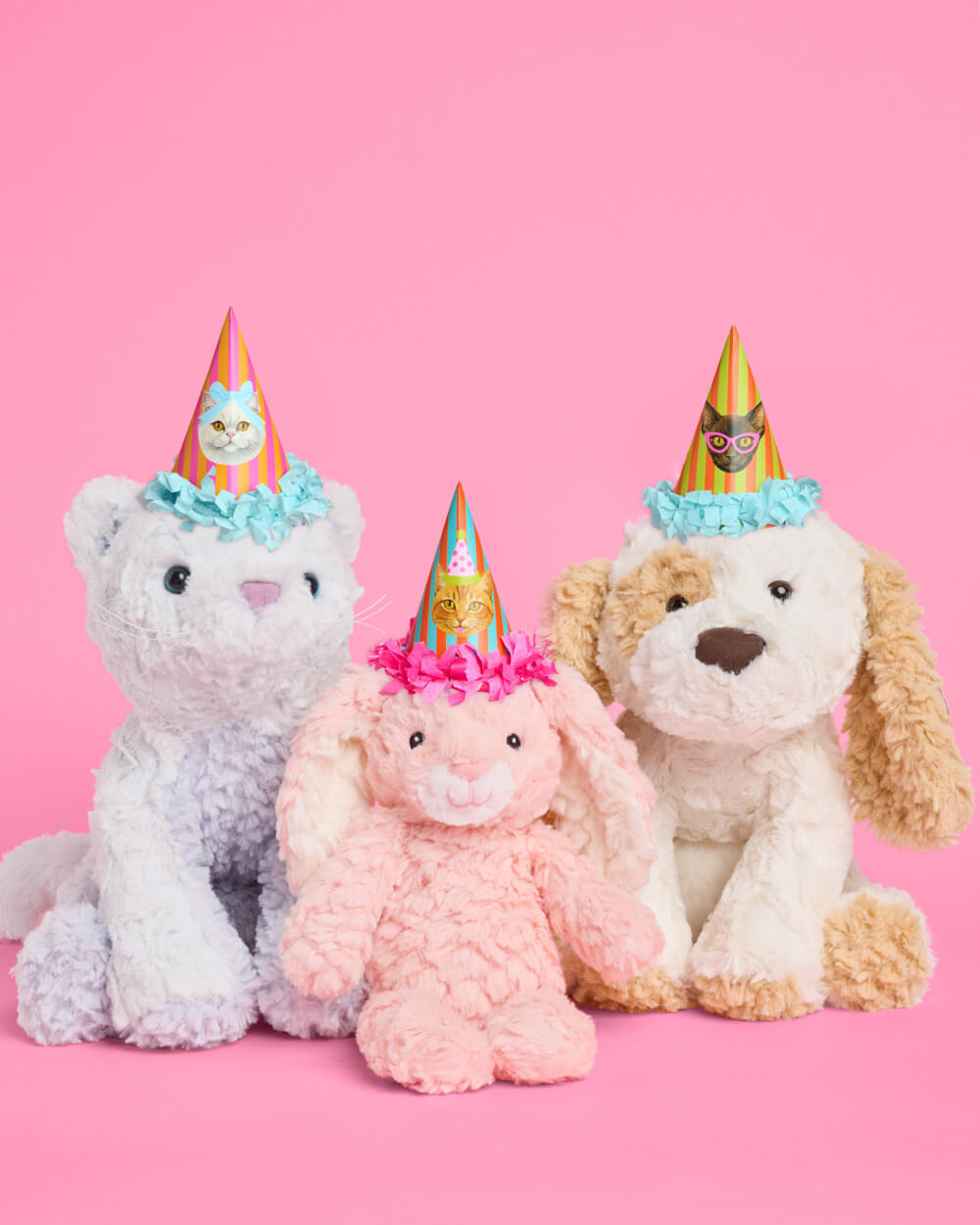 Cat Mini Party Hats - 10 paper hats