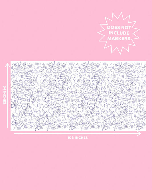 Sweet Dreams Tablecloth - paper coloring tablecloth