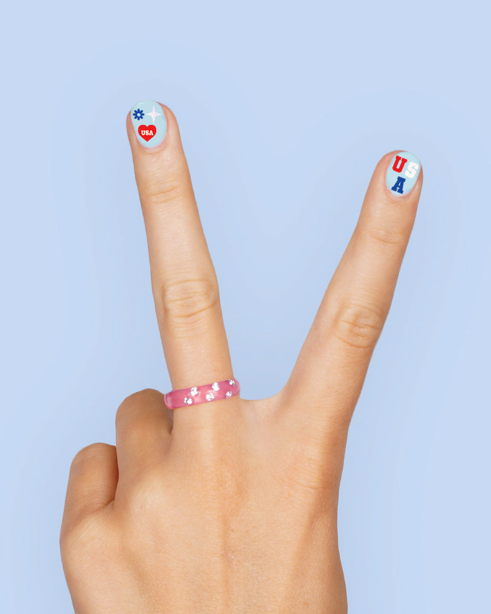 America 250 Nail Stickers - 250 nail stickers