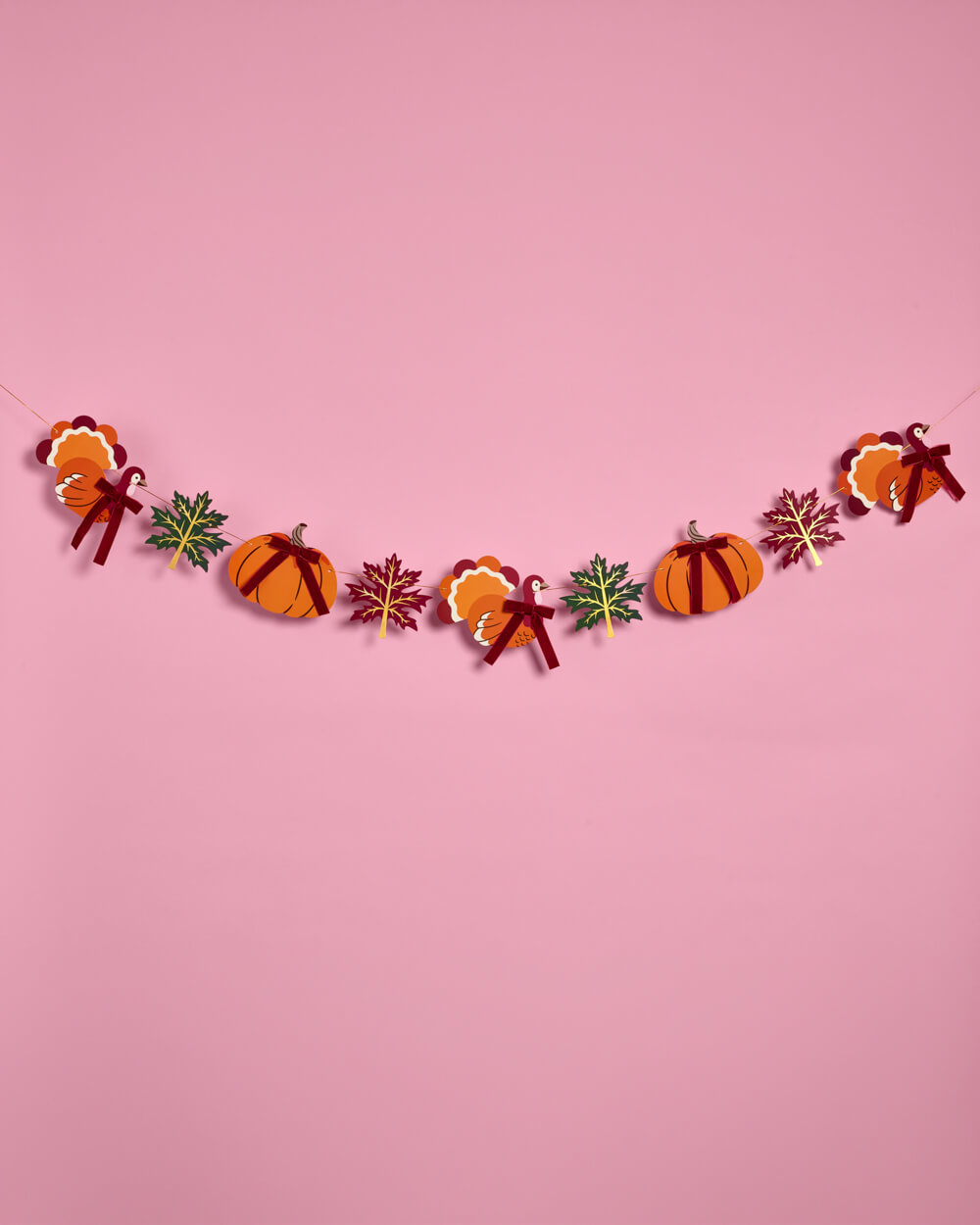 Give Thanks Harvest Banner - fall pumpkin garland