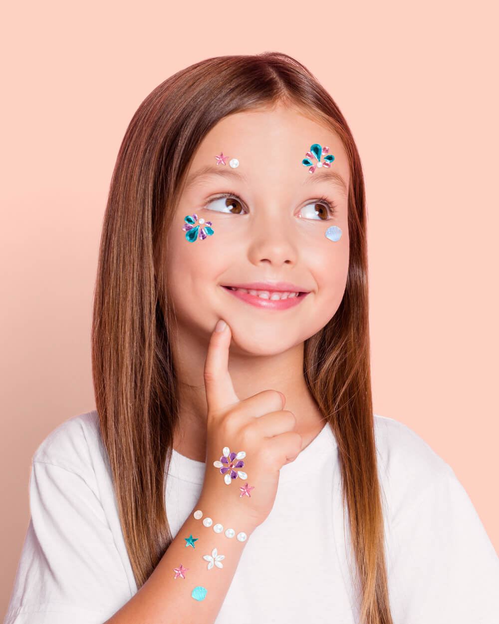 Mermaid Gem Set - 52 adhesive face gems