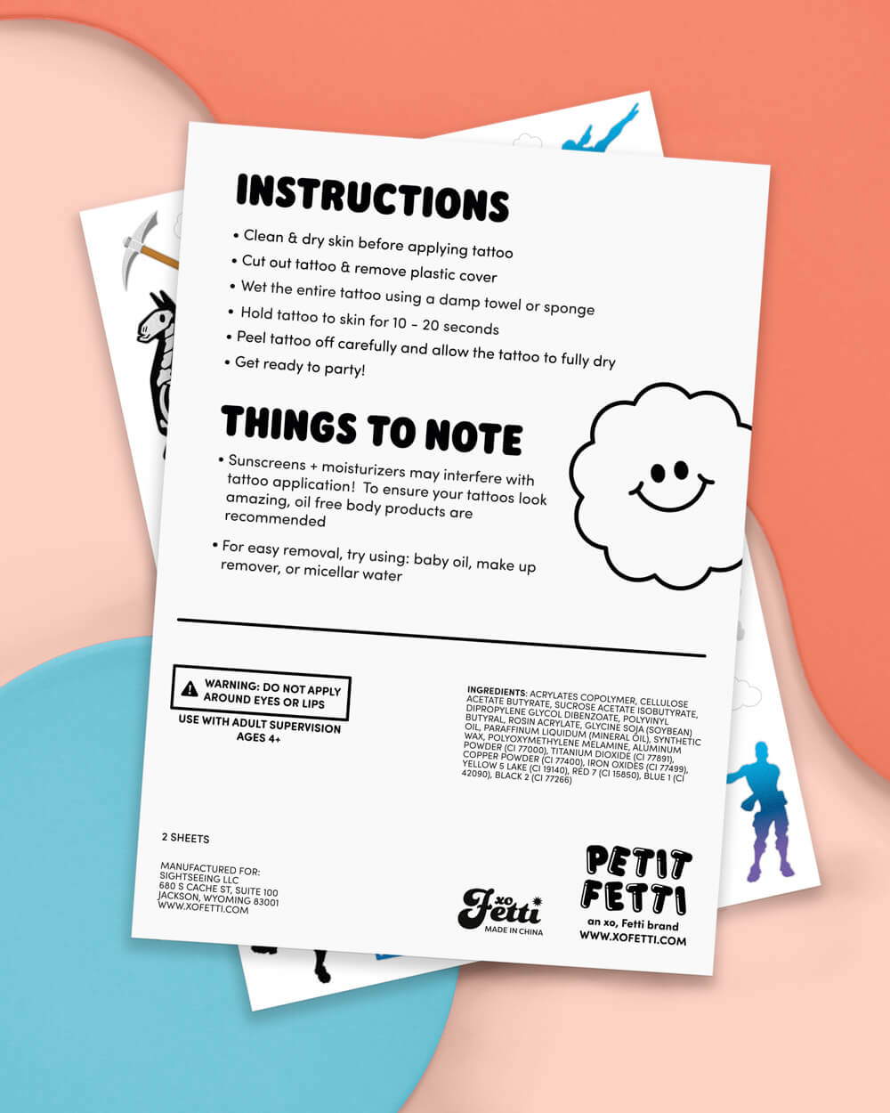 Birthday Battle Tats - 50 temporary tattoos