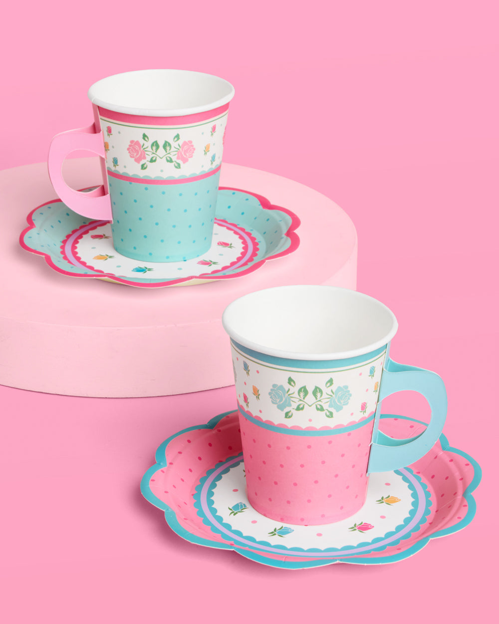 Tea Party Cups + Saucers - 32 pc drinkware set