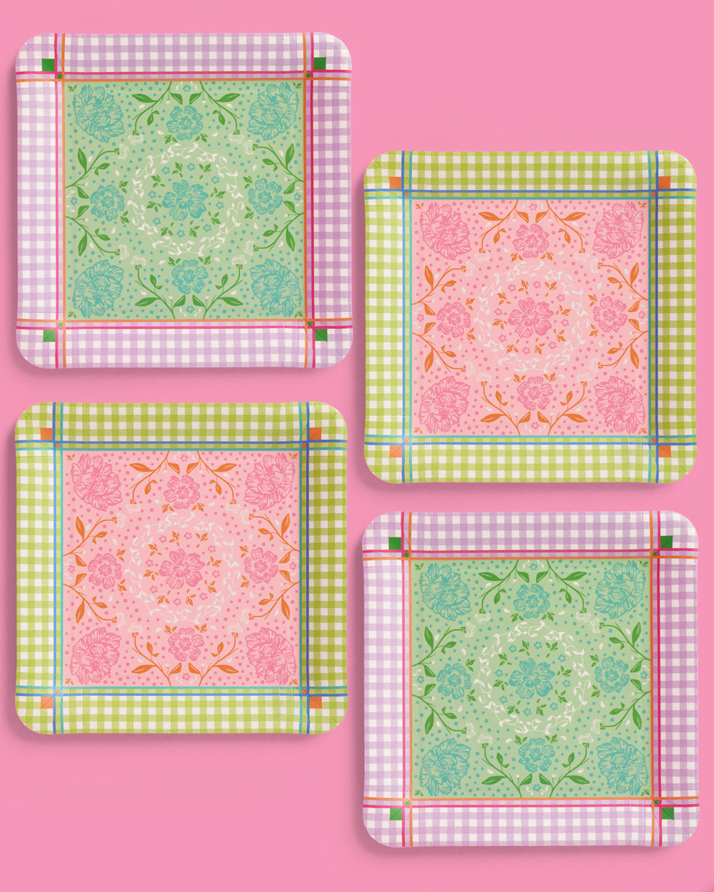 Mahjong Party Plates - 24 paper plates