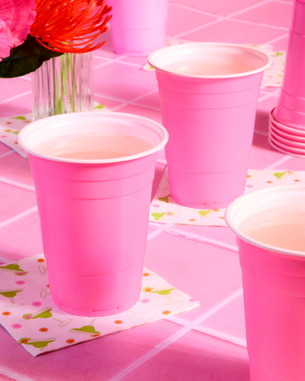 Pink Friday Cups - 50 matte pink 16 oz cups