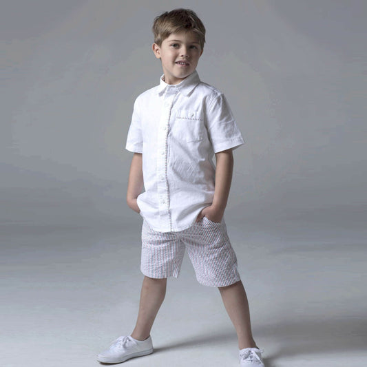 Organic Seersucker Short - Baby