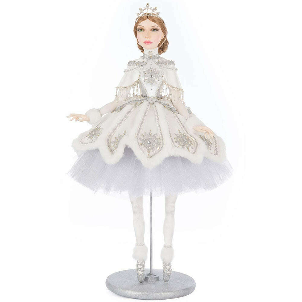 Selena Silver Ballerina Doll | Christmas Decor | Katherine's Collection