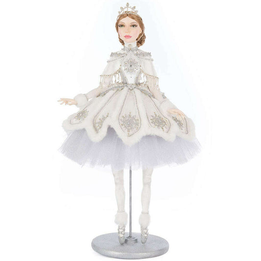 Selena Silver Ballerina Doll | Christmas Decor | Katherine's Collection