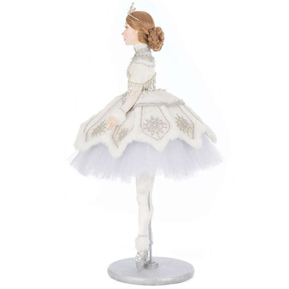 Selena Silver Ballerina Doll | Christmas Decor | Katherine's Collection