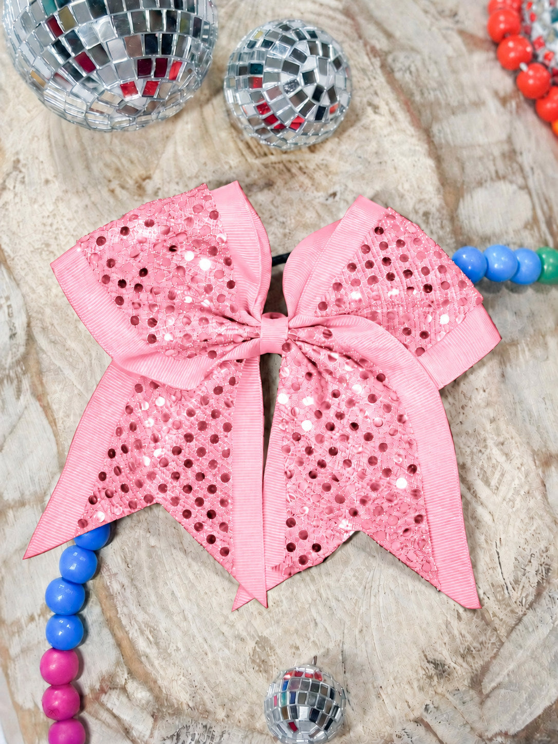 Sequin Cheer Hair Bows