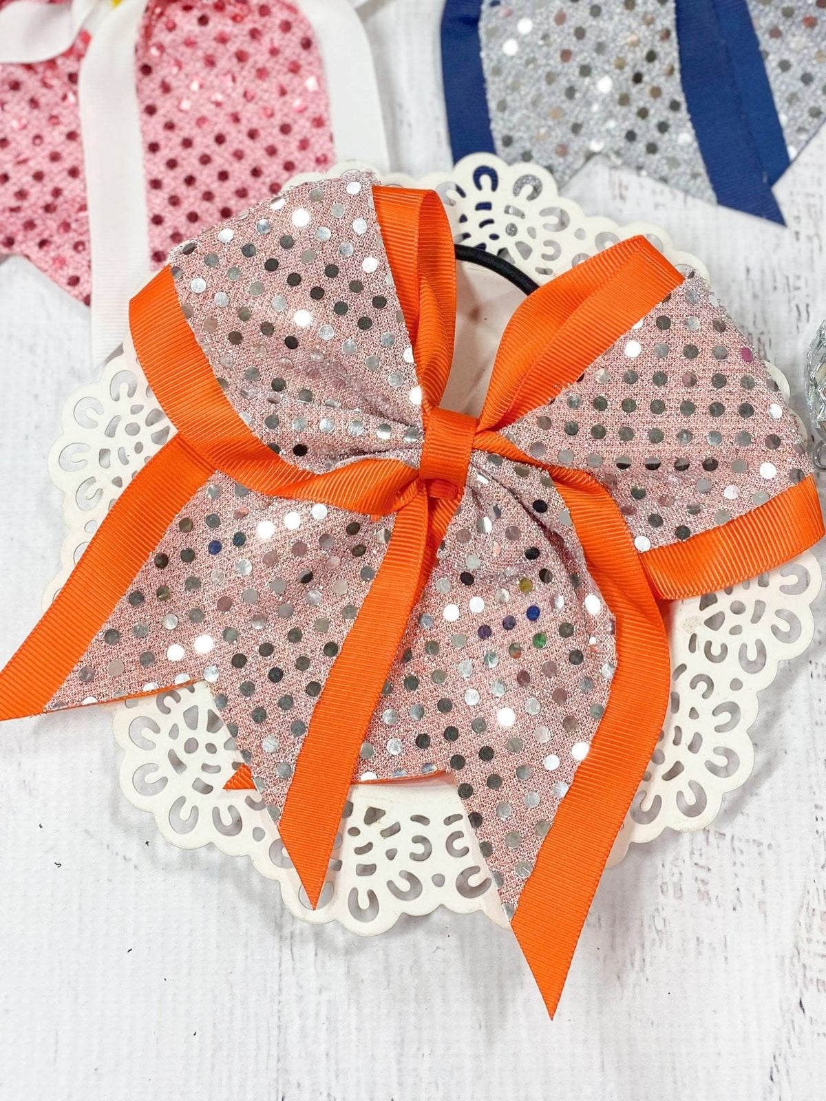 Sequin School Spirit Cheer Bow - Pony-O