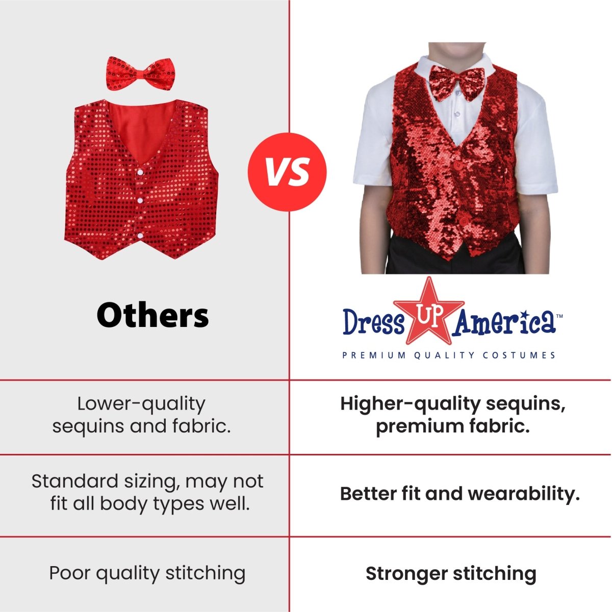 Sequin Vest with Bowtie - Kids