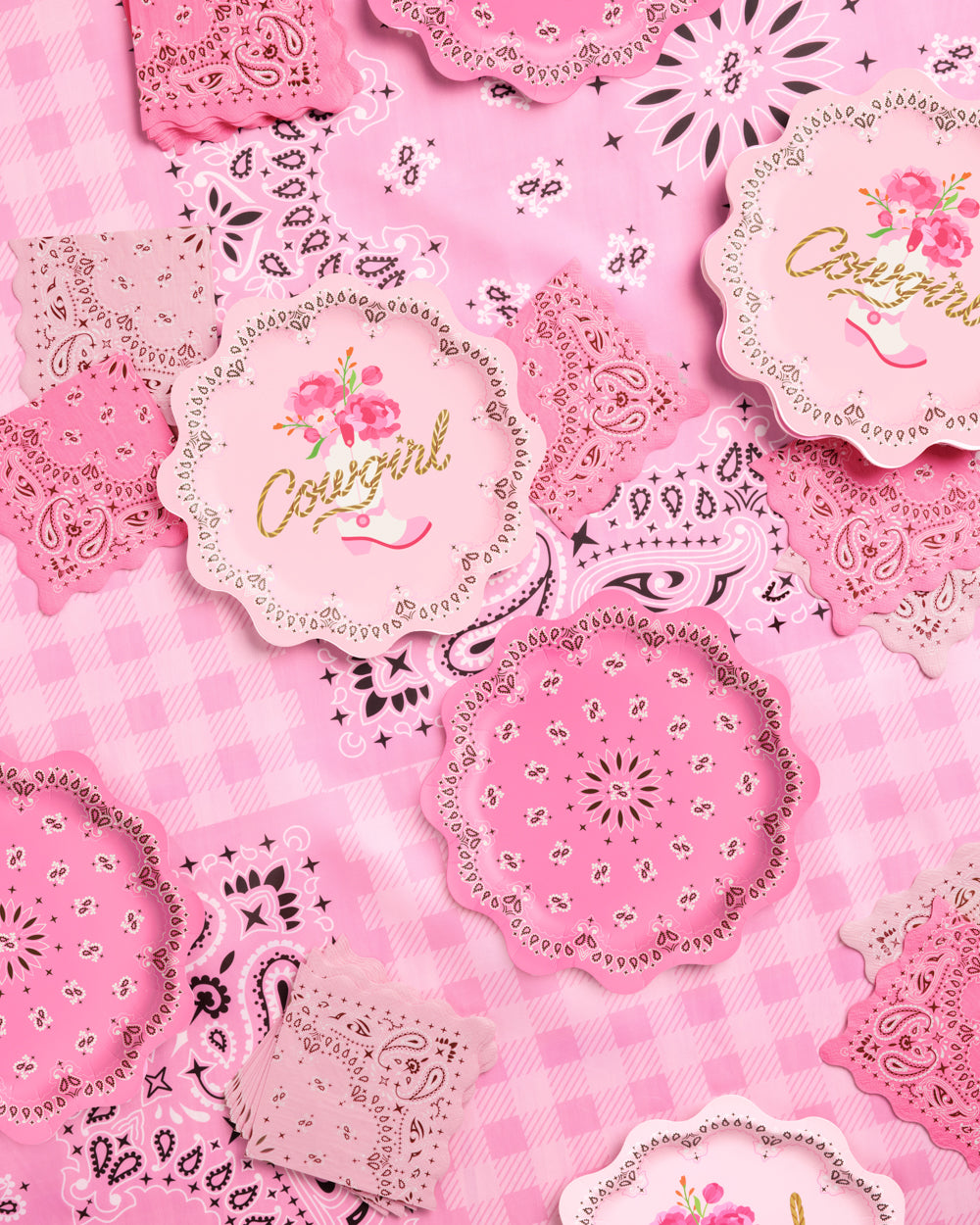 Cowgirl Tablecloth - washable tablecloth