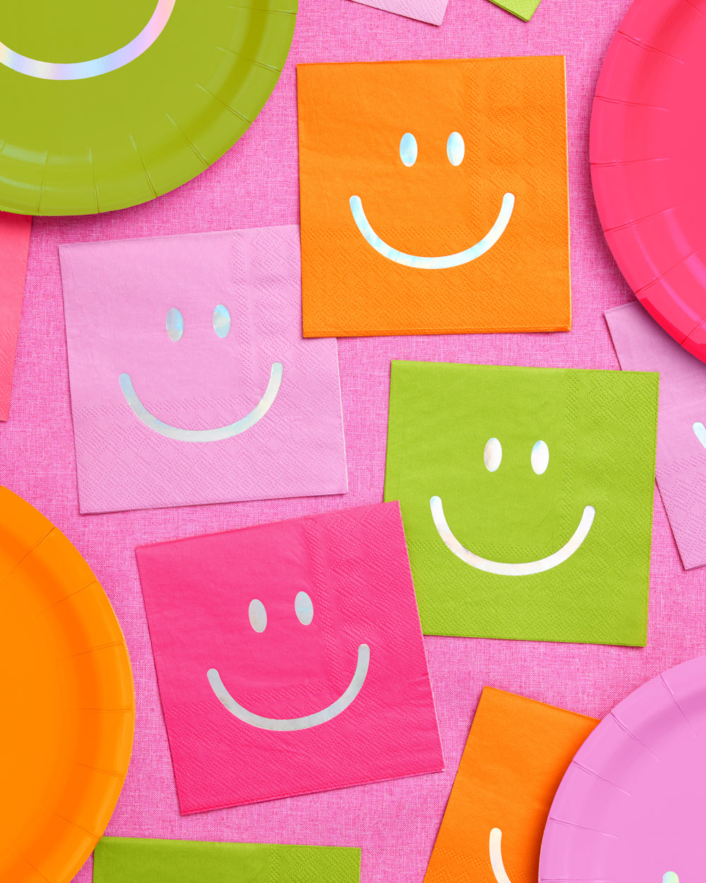 Super Smiley Napkins - 24 foil napkins