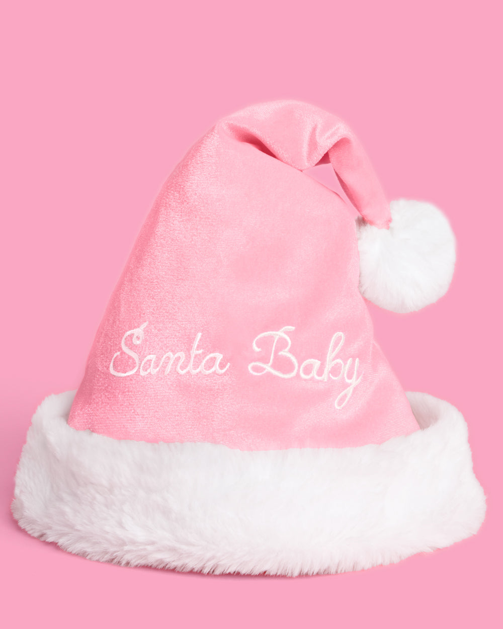 Santa Baby Hat - embroidered cotton hat