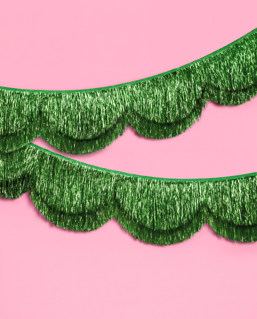 Holiday Scallop Fringe Banner - scalloped banner