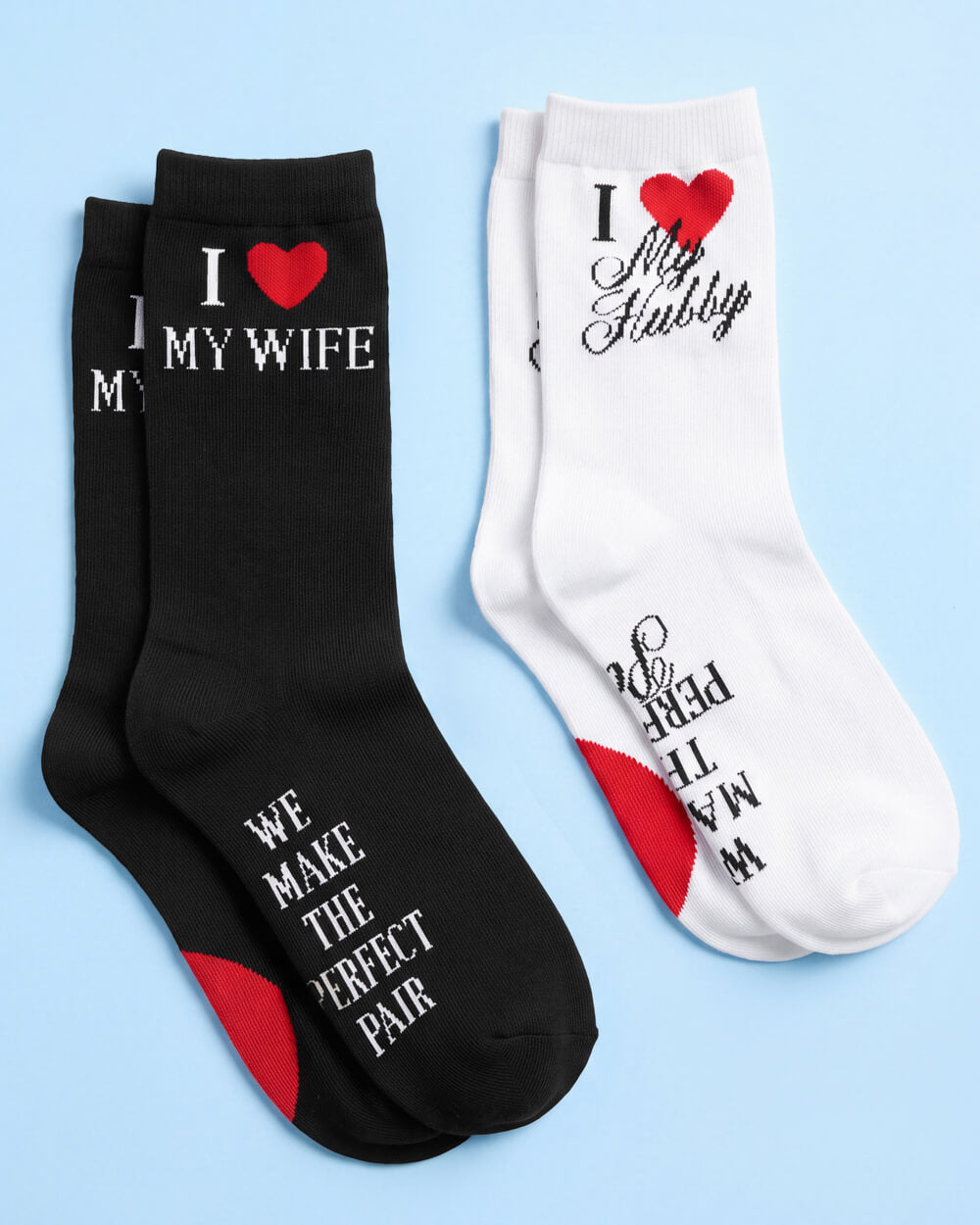 Perfect Pair Couples Socks - 2 newlywed socks