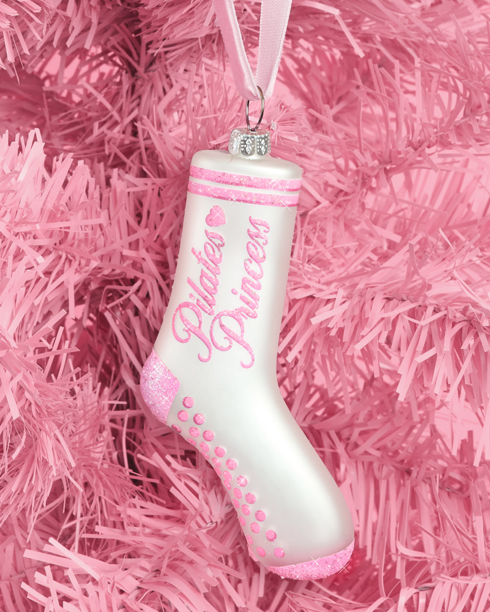 Pilates Princess Ornament - glass ornament