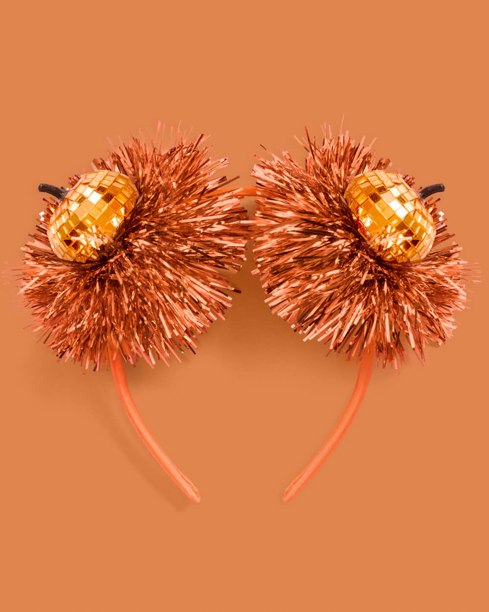 Party Pumpkin Headband - disco + fringe headband