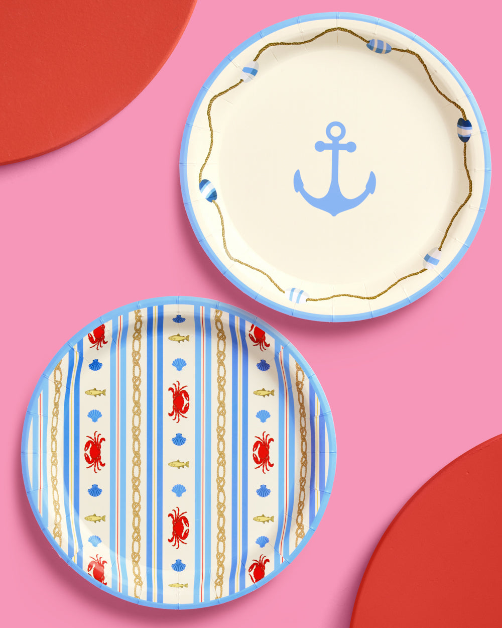 Nautical Plates - 24 paper plates