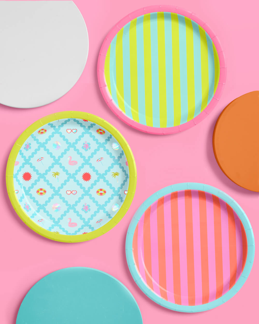 Pool Party Plates - 12 paper plates