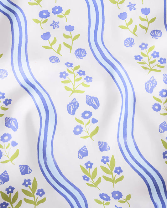 Coastal Tablecloth - washable tablecloth