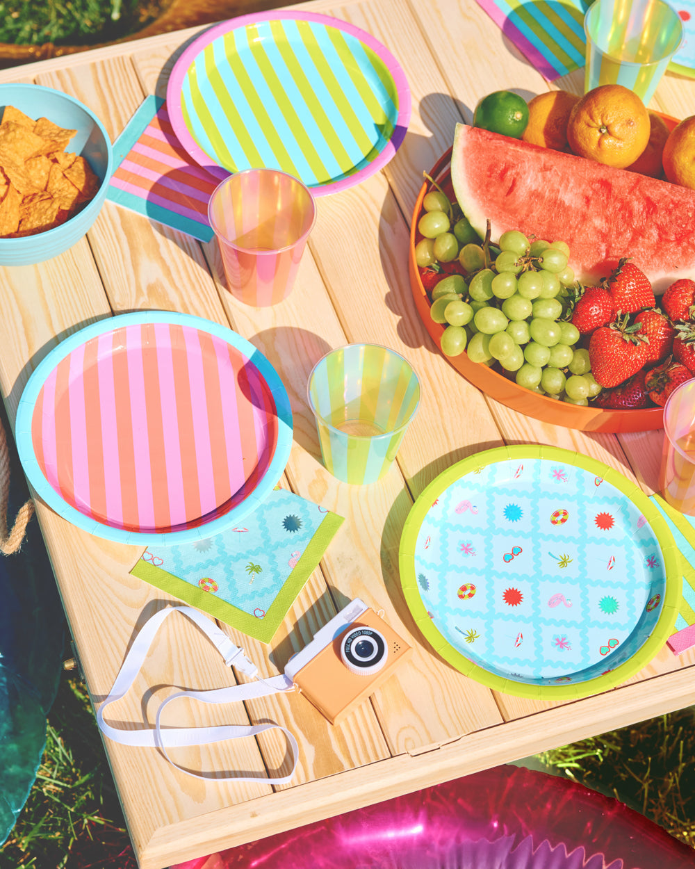 Pool Party Plates - 12 paper plates